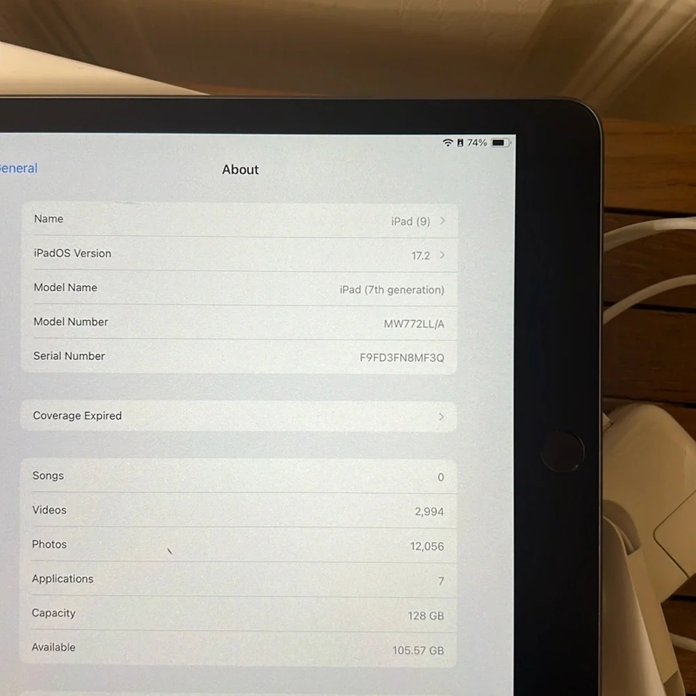 ‼️DEAL Like new, hardly used Apple iPad (10.2-inch, Wi-Fi, 128GB) - Space Gray